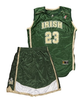 LeBron James Game-Used St. Vincent-St. Mary’s High School Uniform w/ T-Shirts & 4 HS Yearbooks